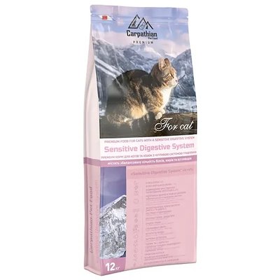 Сухий корм Carpathian Pet Food - Sensitive Digestive System для котів з чутливим травленням, 12 кг 1978808779 фото