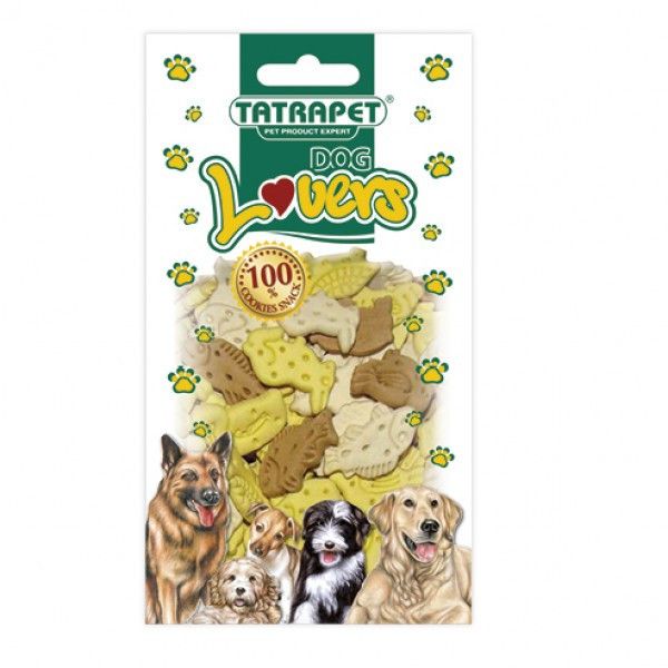 Ласощі для собак печиво Звірятка TATRAPET Dog Lovers Animal Mix 200 г 964563 2035197684 фото