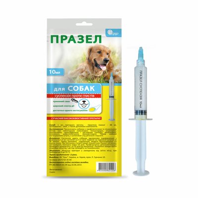 ПРАЗЕЛ Антигельминтный препарат для собак суспензия от глистов Круг 10 мл в шприц-тубе 2172921902 фото
