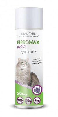 Шампунь FIPROMAX БиО противопаразитарный для котов с лавандой, 250 мл 1658764688 фото
