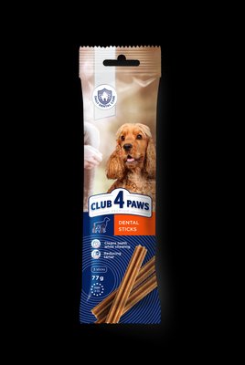 Дентал Стикс Dental Sticks палочки для собак. 77 г (3 шт) Премиум. CLUB 4 PAWS Клуб 4 Лапы 1155710875 фото
