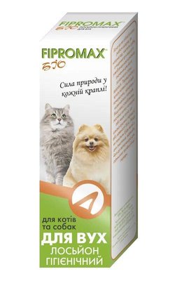 Лосьйон-спрей Fipromax (Фіпромакс) БІО для гігієнічного догляду за вухами котів та собак 30 мл (15018) 1796347429 фото