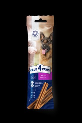Дентал Стікс Dental Sticks палички для собак. 117 г (3 шт) Преміум. CLUB 4 PAWS Клуб 4 Лапи 1155716474 фото