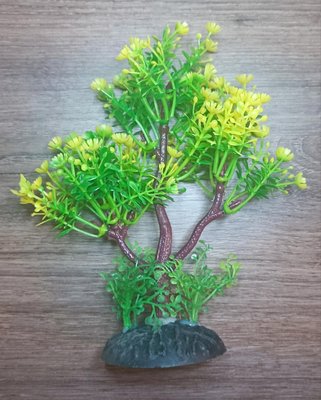 Растение пластиковое водоросли Т501-Т508 14-16 см жёлто-зелёное 1862968081 фото