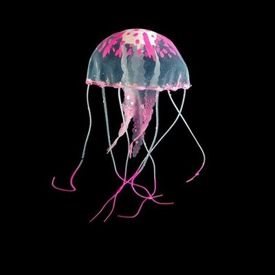 Декорация для аквариума Медуза AM001011CB 10х10х20см розовая 1669408426 фото