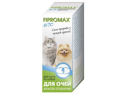 Краплі гігієнічні FIPROMAX БІО для очей котів та собак 15 мл (150332) 1796352313 фото