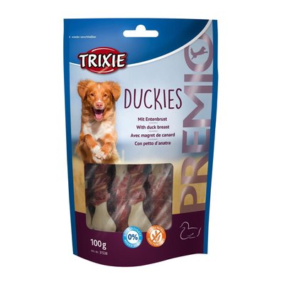 Лакомство для собак Trixie PREMIO Duckies кальциевые косточки с уткой для собак, 100 г TX-31538 2074140882 фото