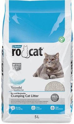 Бентонітовий наповнення для котів RoCat, (0.5 - 2.5 мм) 5 л Ро Кет Класик 1634027303 фото