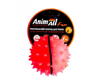 Игрушка AnimAll Fun мяч-каштан, коралловый, 7 см 1367299464 фото