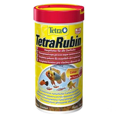 Tetra Rubin пластівці преміум для забарвлення всіх видів риб 250 мл (767362) 1687068131 фото