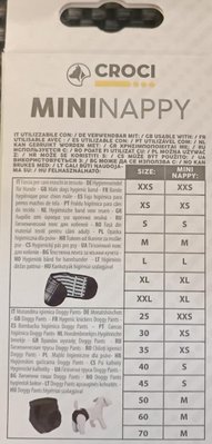 Прокладки для собачих трусів Croci Mini Nappy XXS (4-8 см), 15 штук, 077447 1928629607 фото