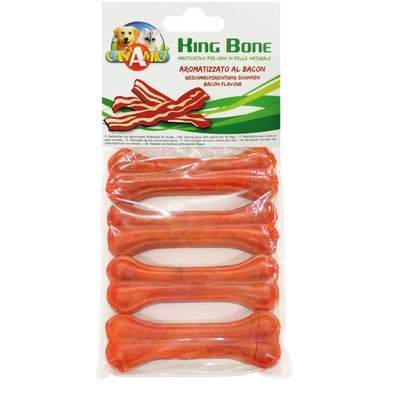 Ласощі для собак Кістка Бекон King Bone Bacon, 10см, 35гр, 4шт/уп C1003213 2232423256 фото