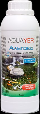 Aquayer Альгокс 1 л на 10000 л против водорослей в пруду. Зеленая вода, цветёт пруд 1151845548 фото