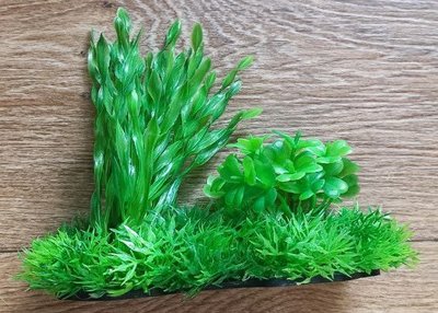 Рослина пластикова водорості М601-М682 14-16 см зелене4 1783696376 фото