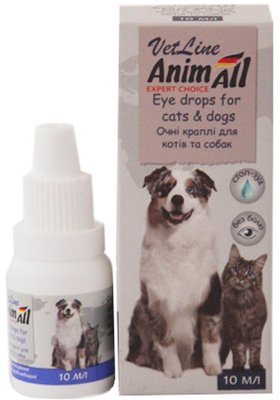 Краплі для очей собак і котів AnimAll VetLine 10 мл 1645514858 фото