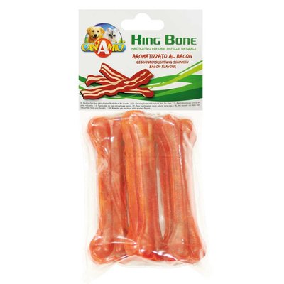 Лакомство для собак Кость Бекон King Bone Bacon, 13см, 60гр, 3шт/уп C1003214 2232439112 фото