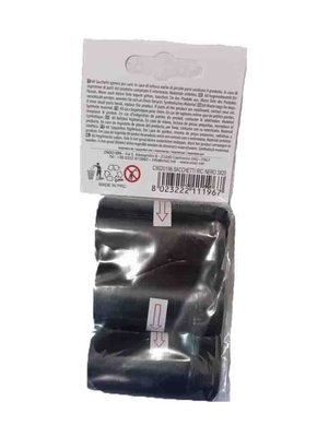 Пакеты для собачьих фекалий Croci черные 3 шт х 20 пакетов C9020196 2212877726 фото