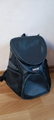 Рюкзак-переноска для кішок і собак HJ-136-1 (31х25х35 см) чорний 1525833676 фото