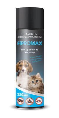 Шампунь FIPROMAX (Фипромакс) от блох (с пропоскуром) инсектоакарицидный для котят и щенков, 250 мл 1731338668 фото