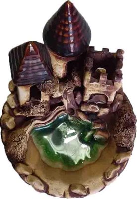 Декорация для аквариума керамическая Замок над озером 17x14x15.5 см 2218465063 фото
